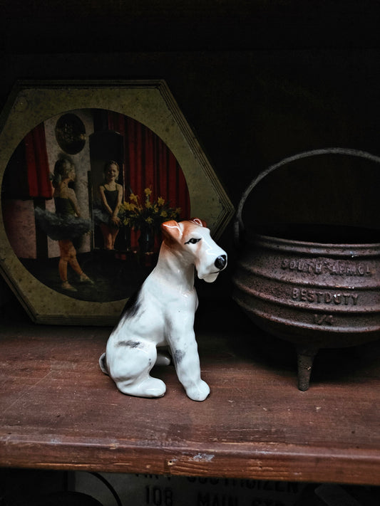 Ceramic dog figurine