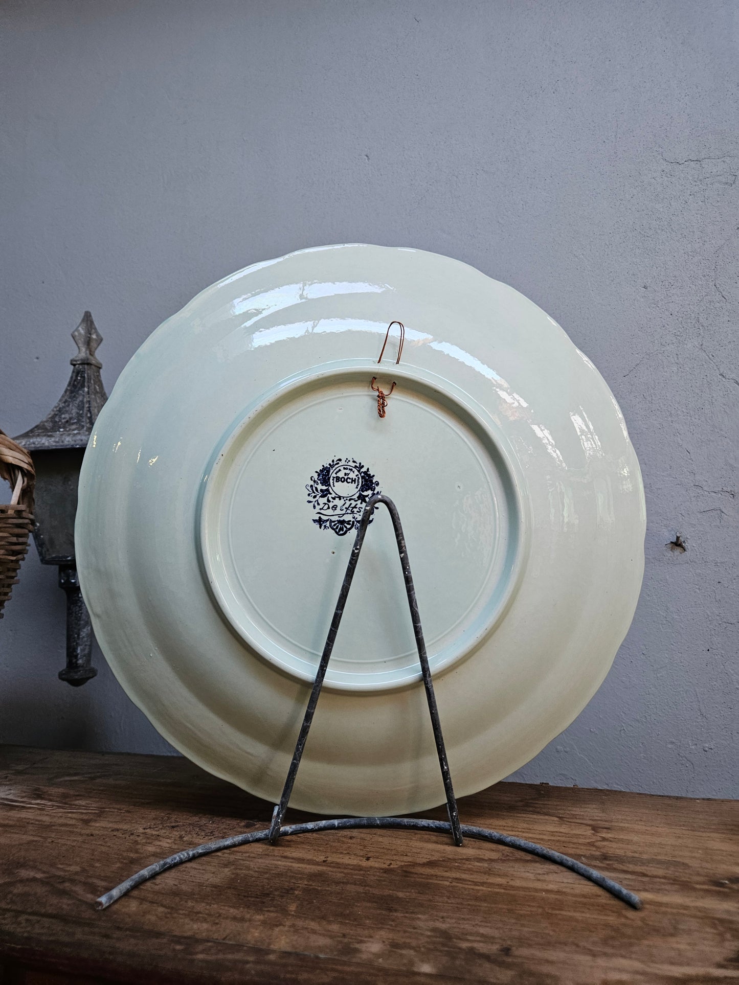 VIntage Boch Delft charger plate