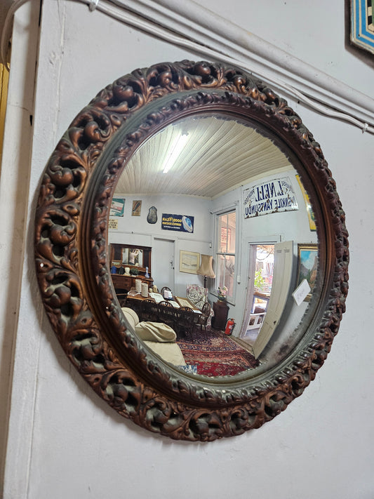 Vintage convex mirror