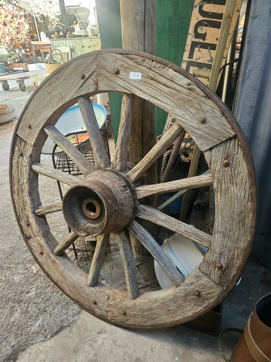 Original antique wagon wheel