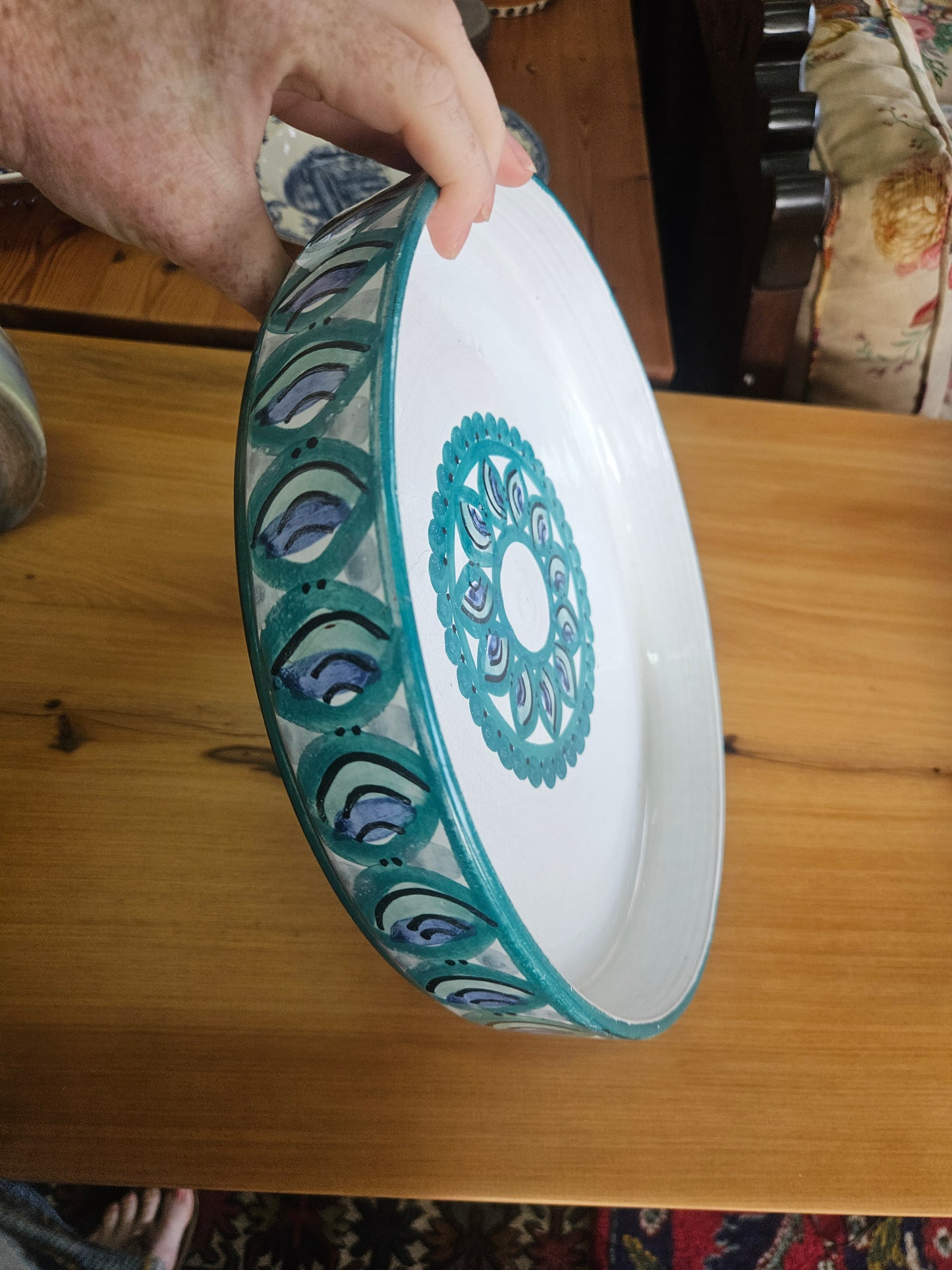 Large flat bowl by The Old Jar Pottery