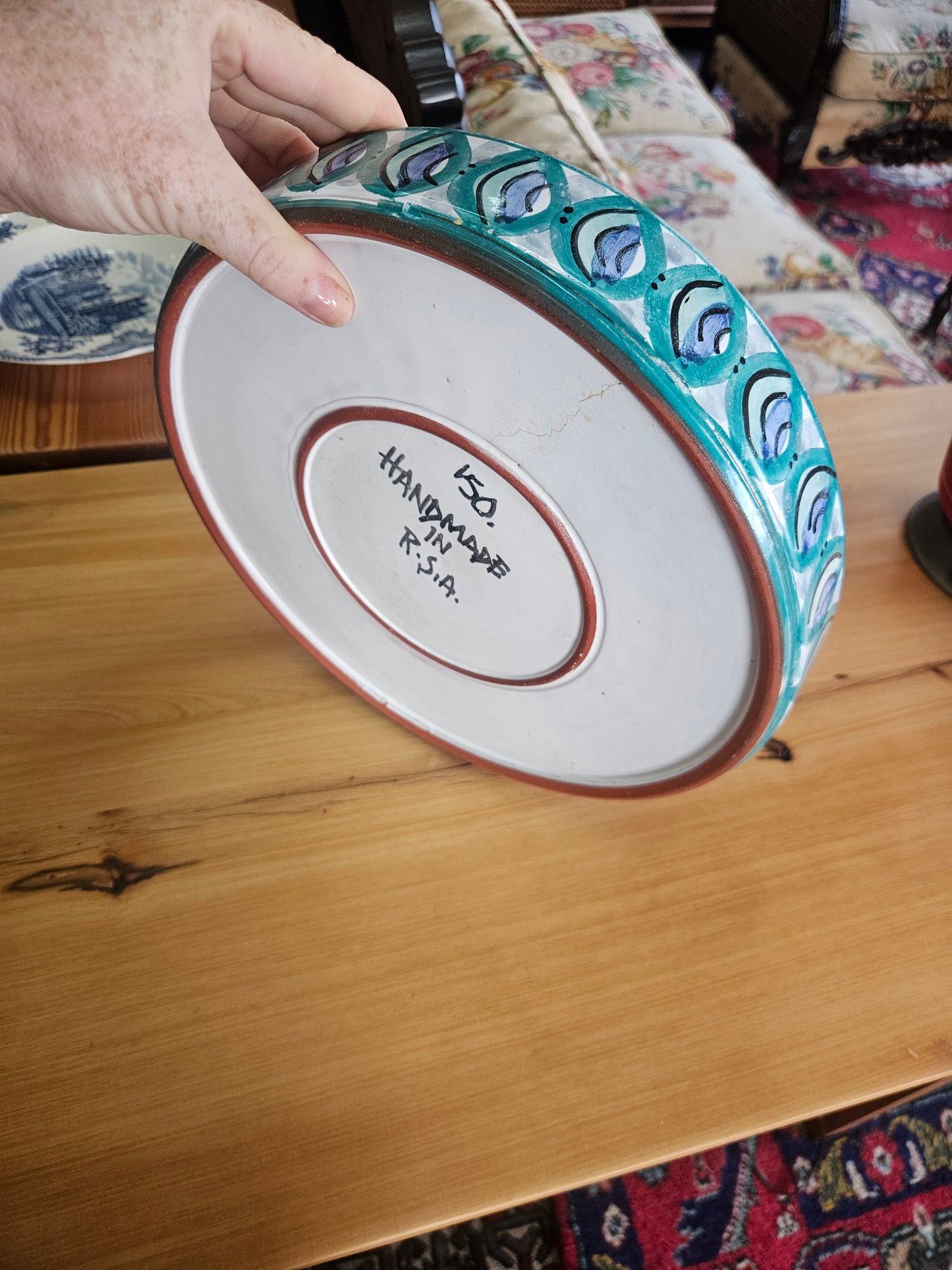 Large flat bowl by The Old Jar Pottery