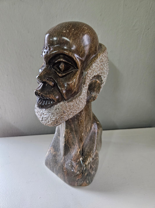 Soapstone sculpture of a man