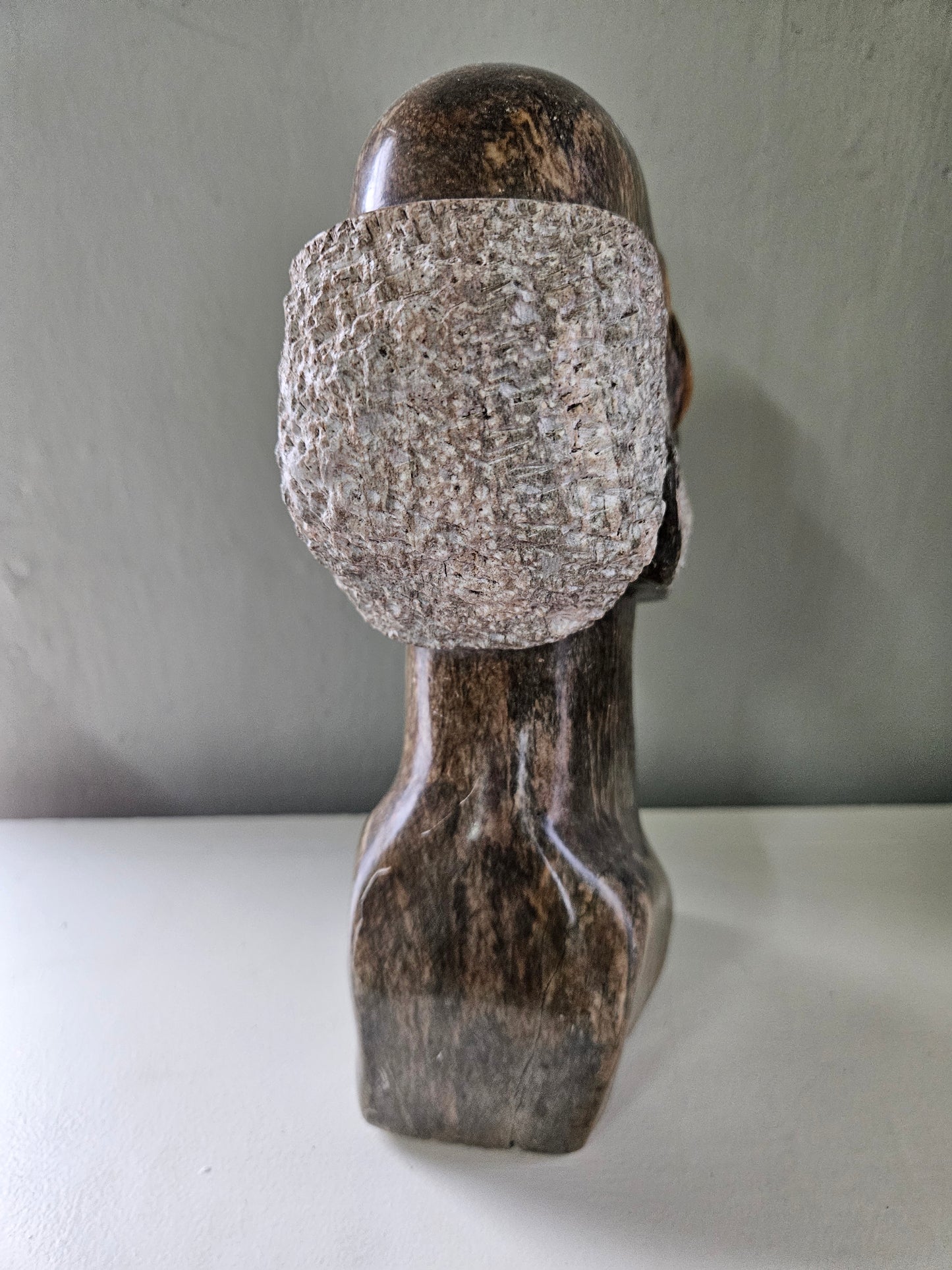 Soapstone sculpture of a man