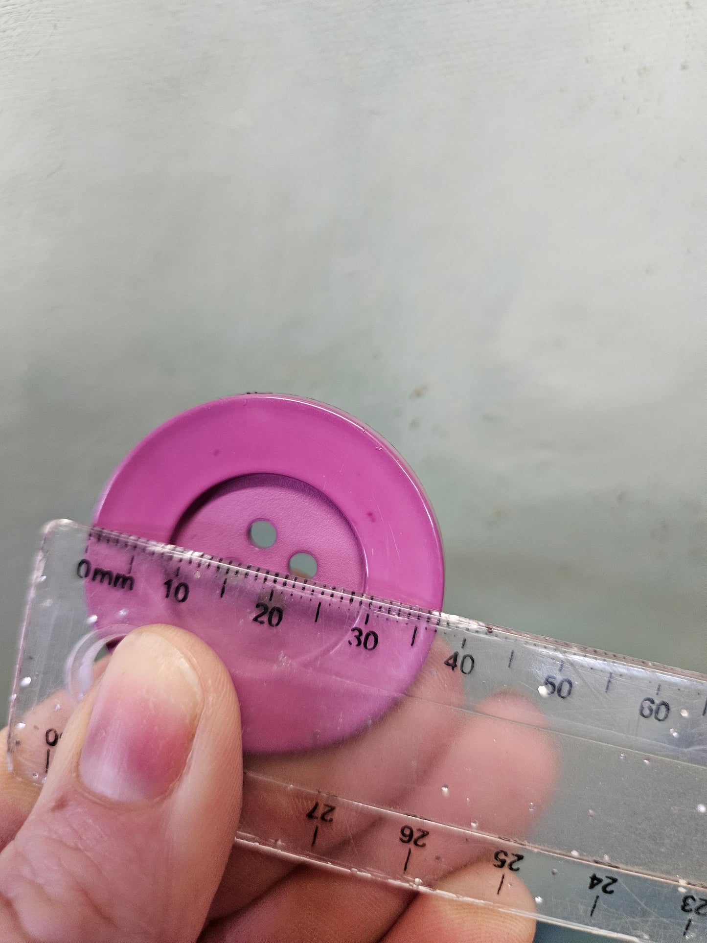 Large purple buttons