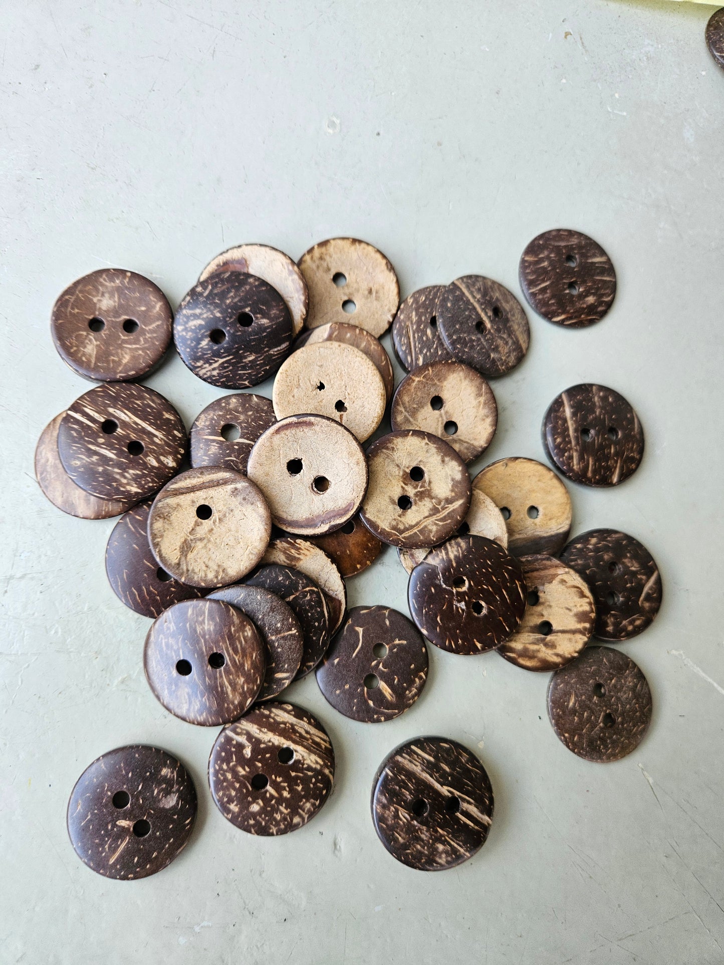 Coconut shell buttons - large