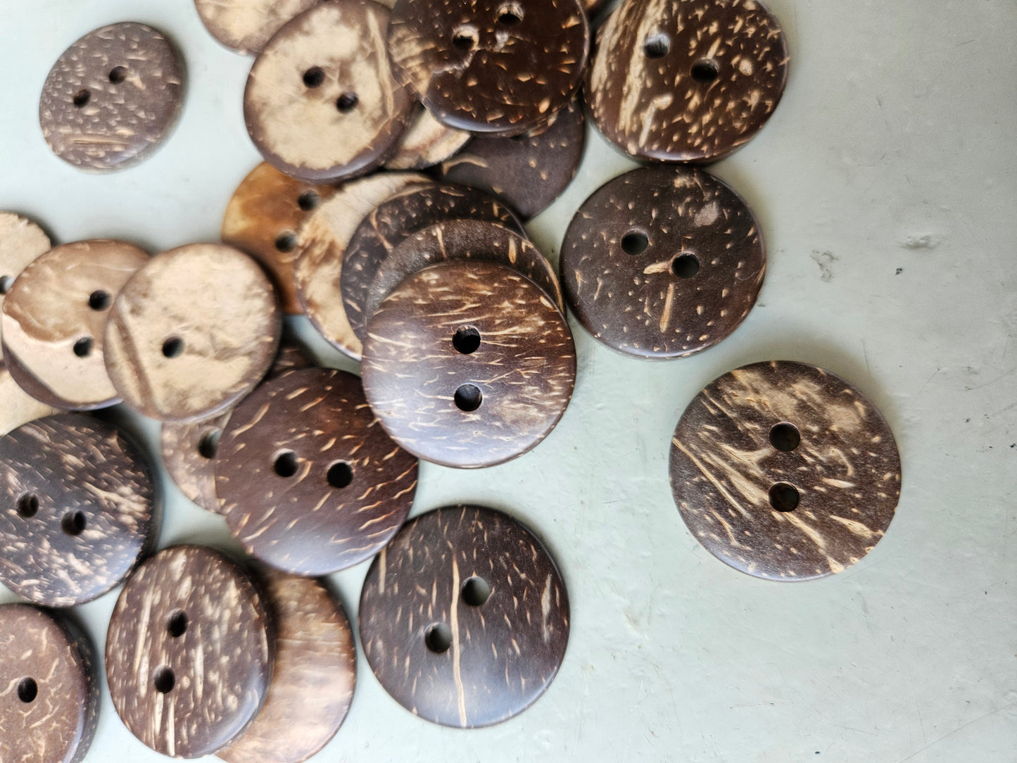 Coconut shell buttons - large