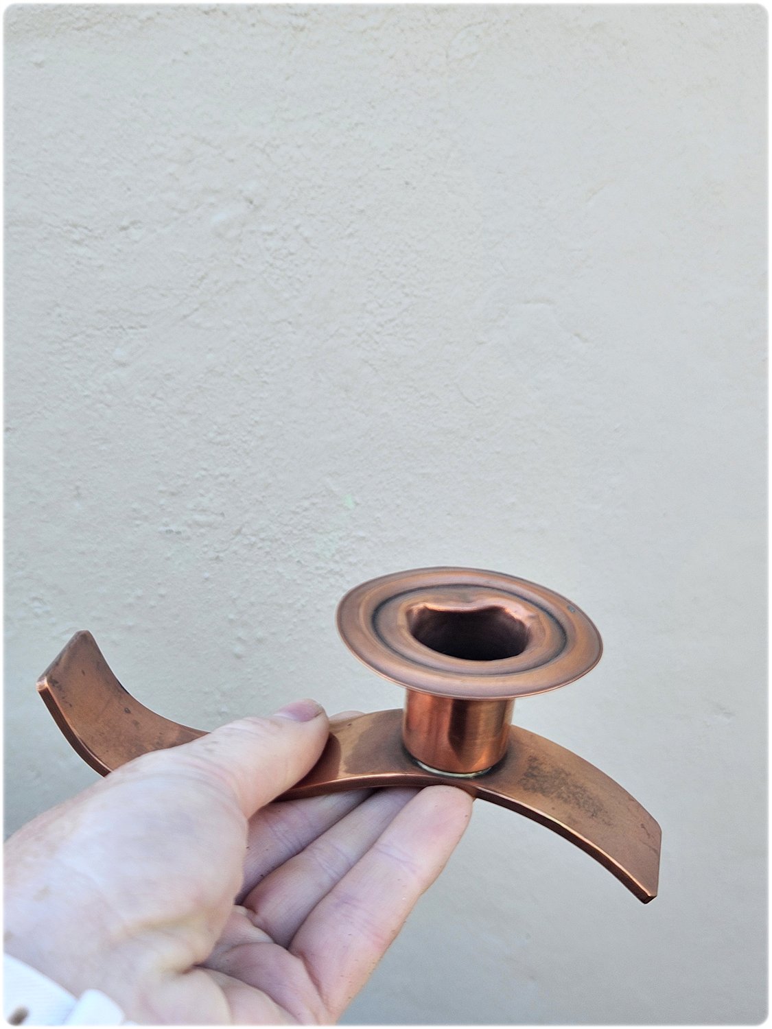 Copper candlestick