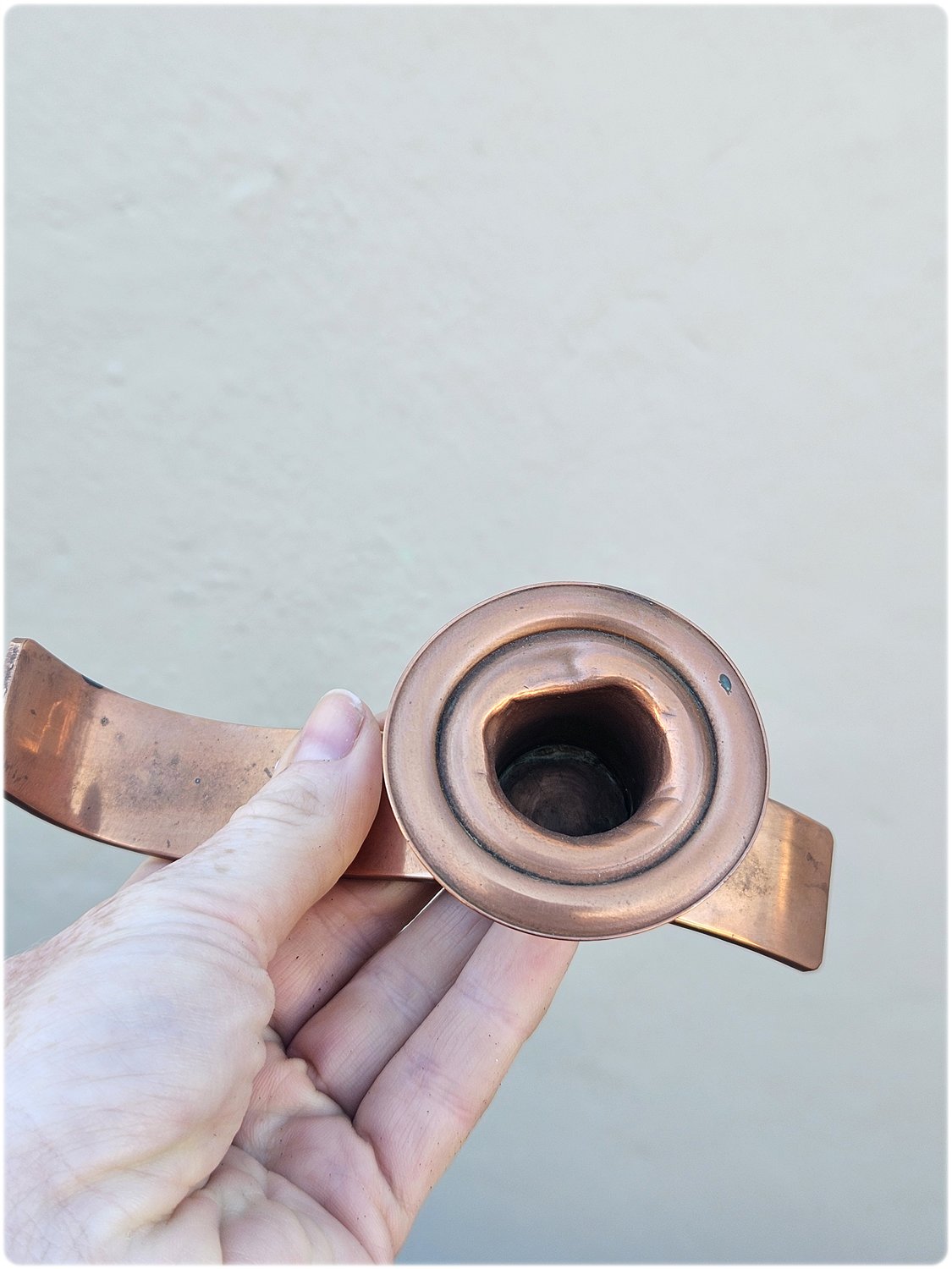 Copper candlestick