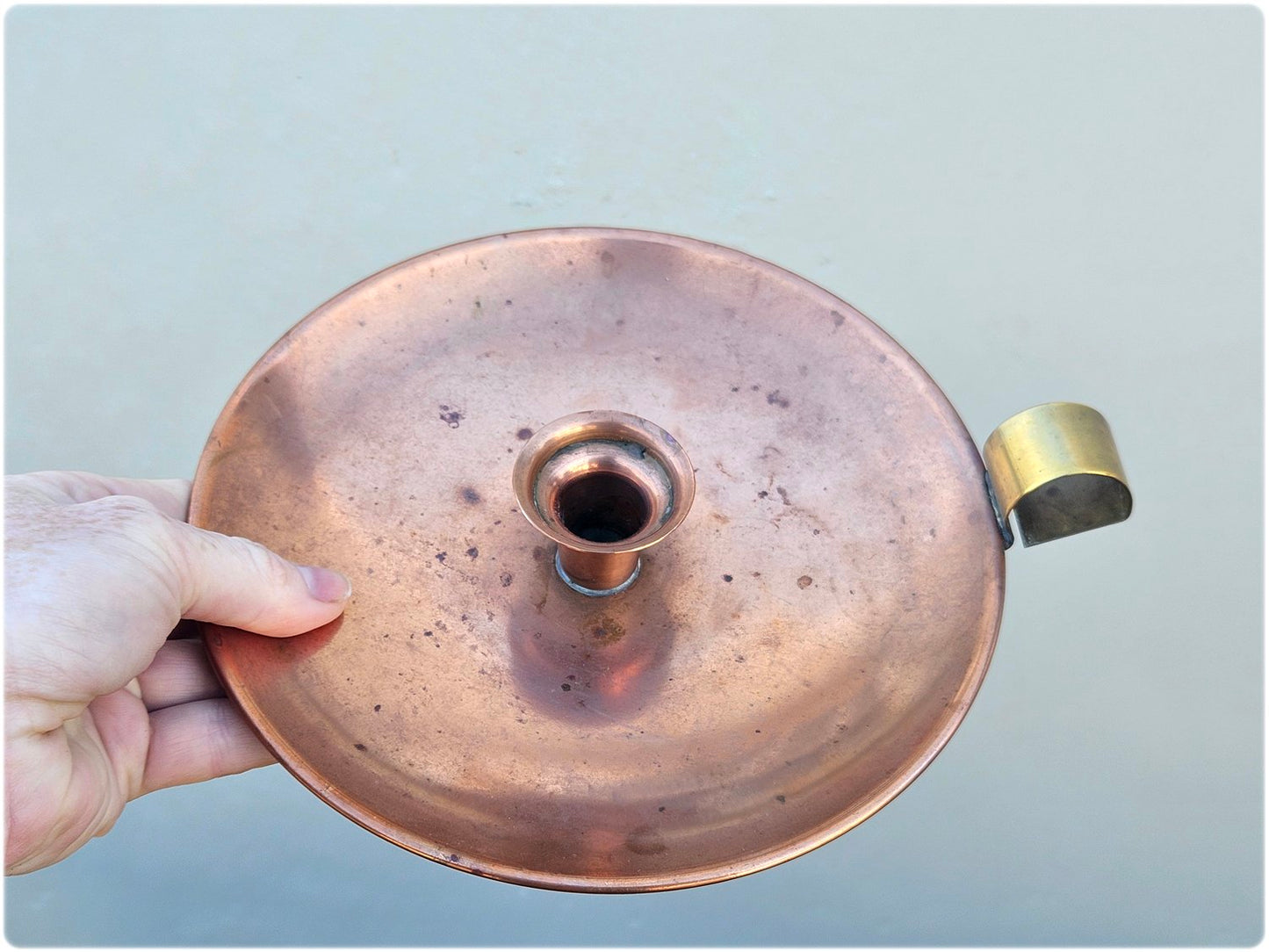Copper candlestick