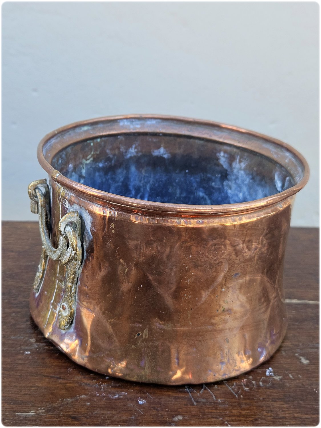 Copper cauldron pot