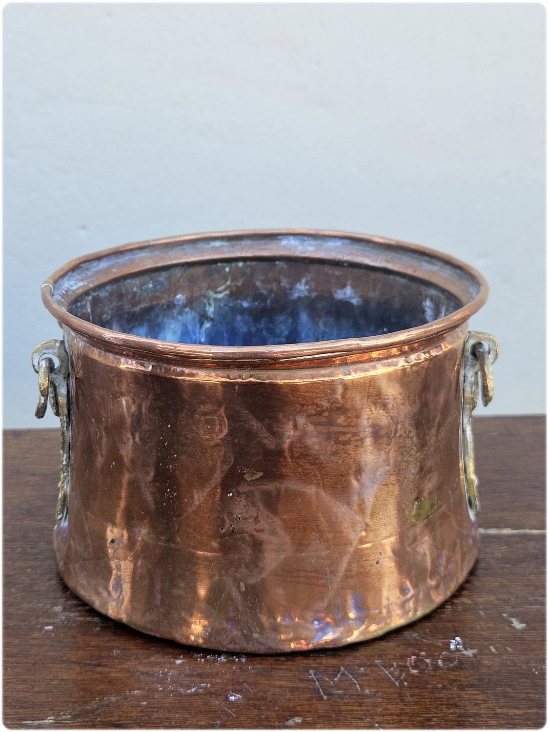 Copper cauldron pot