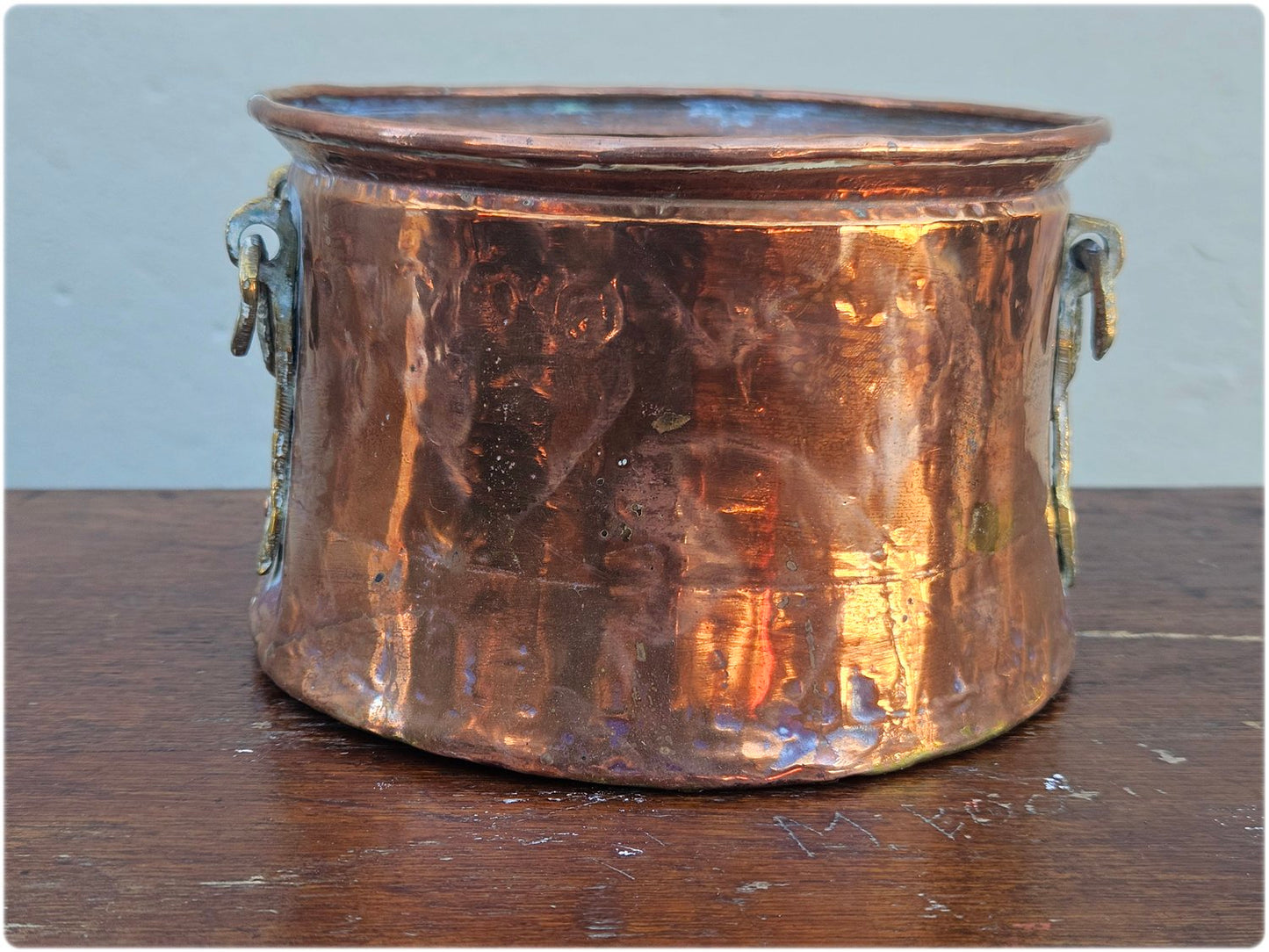 Copper cauldron pot