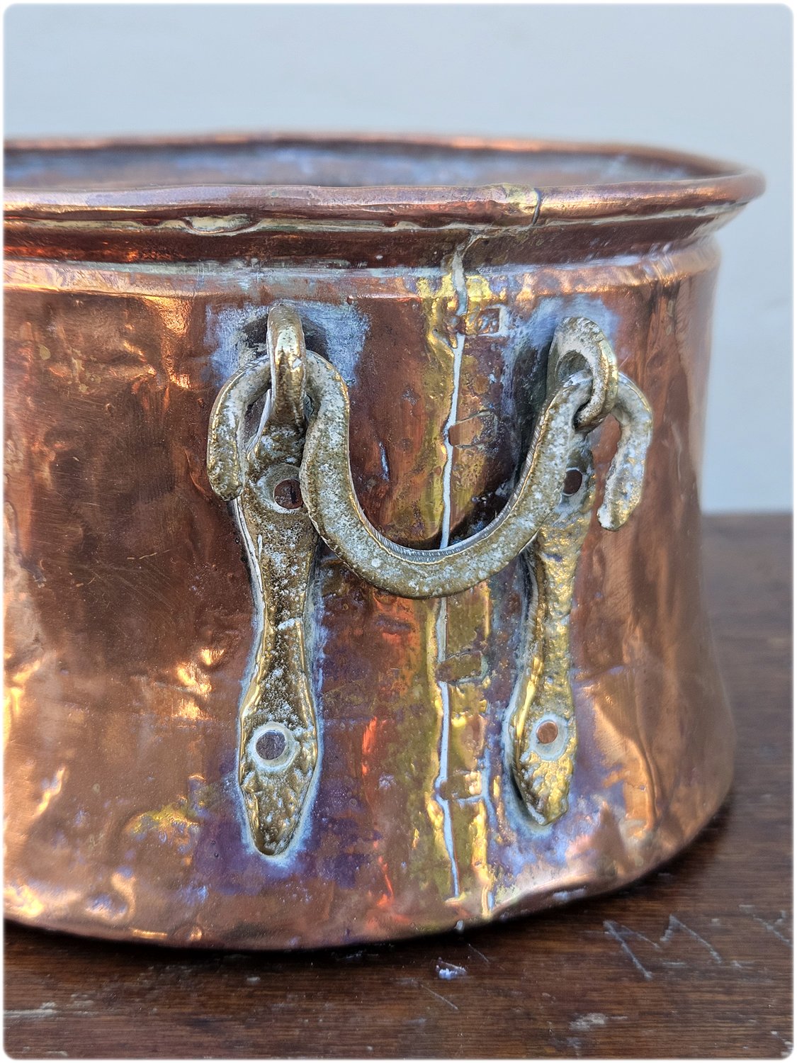 Copper cauldron pot