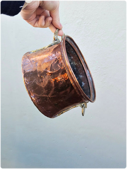 Copper cauldron pot