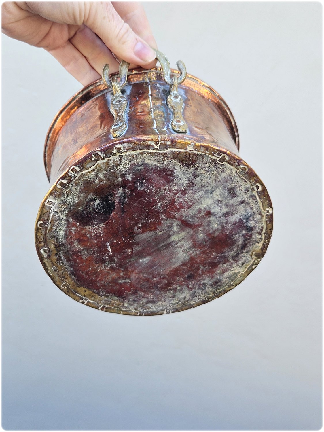 Copper cauldron pot
