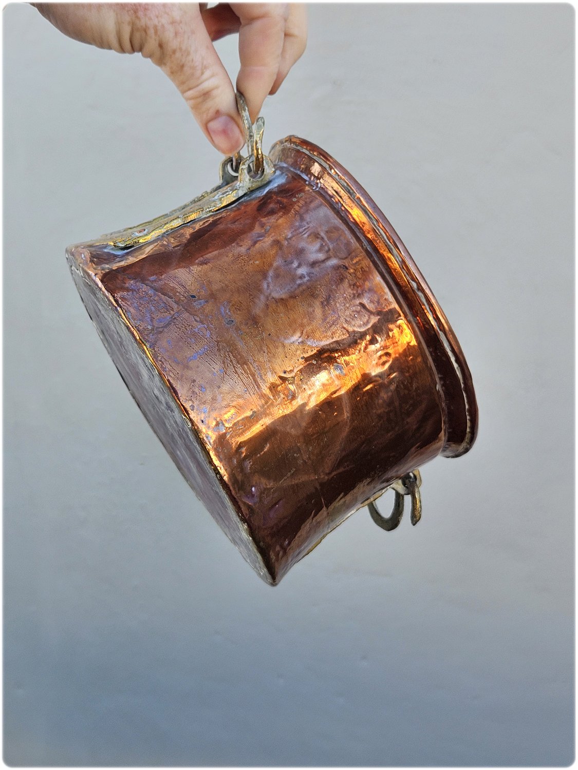 Copper cauldron pot