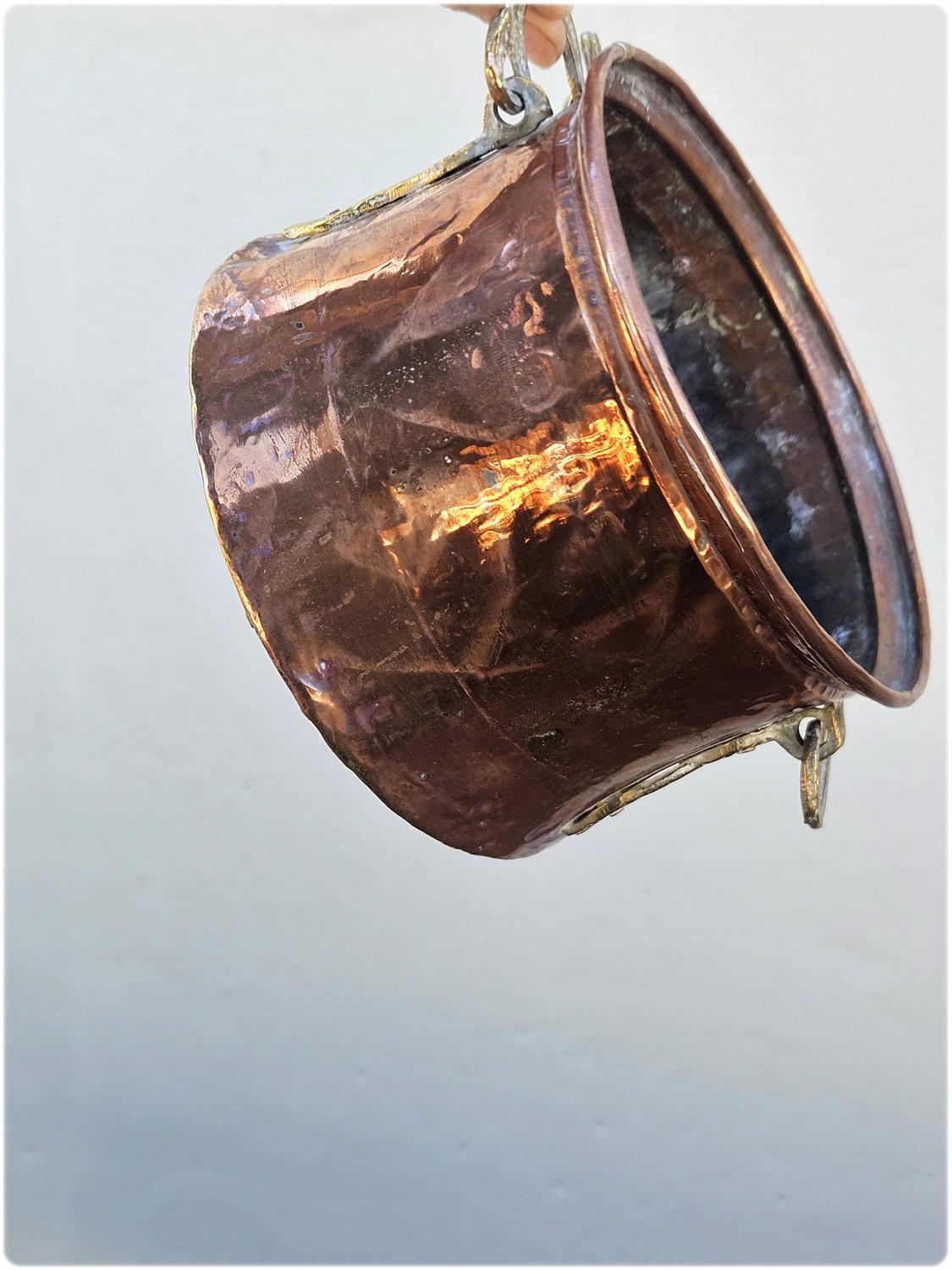 Copper cauldron pot