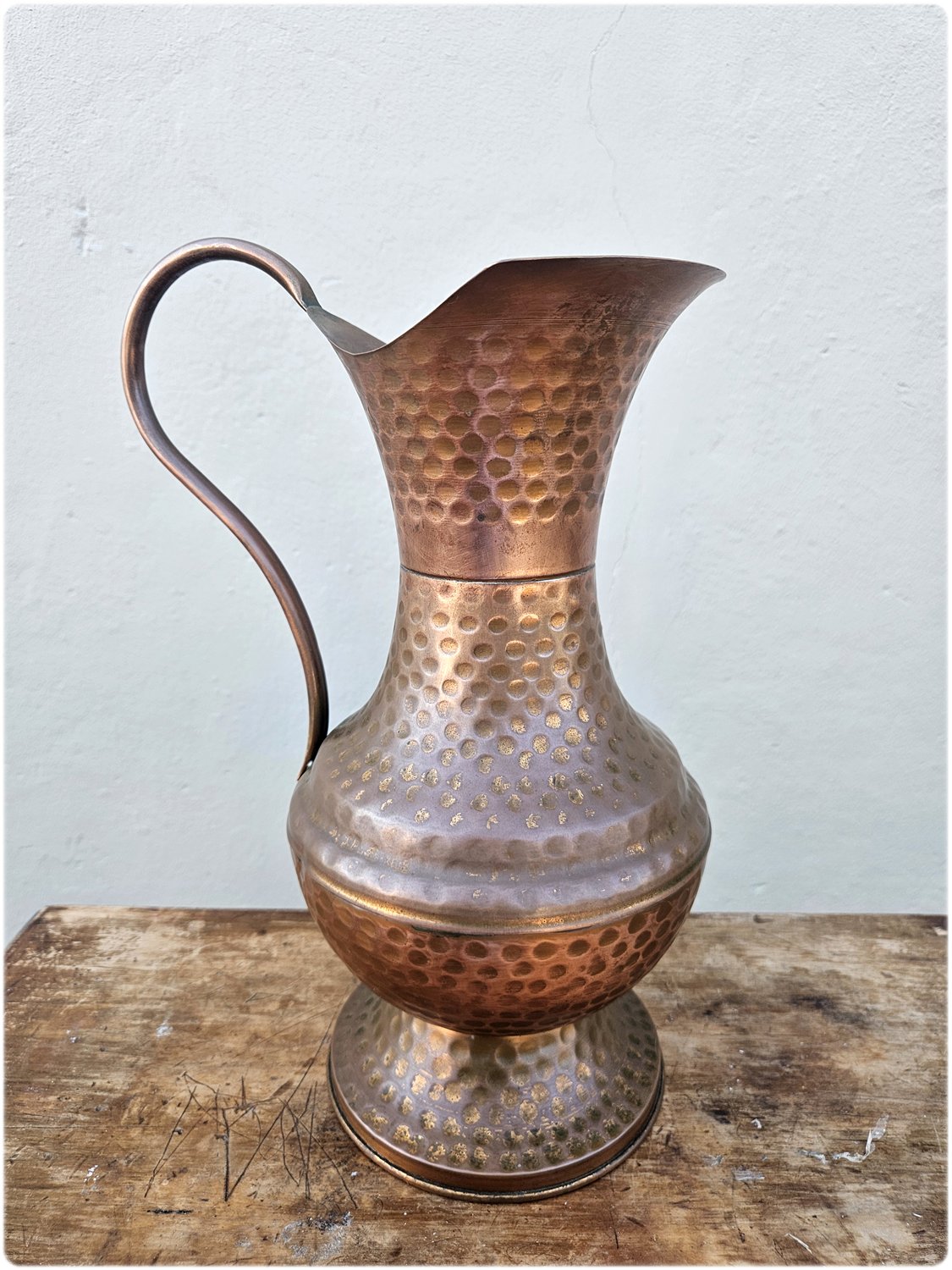 Copper pitcher