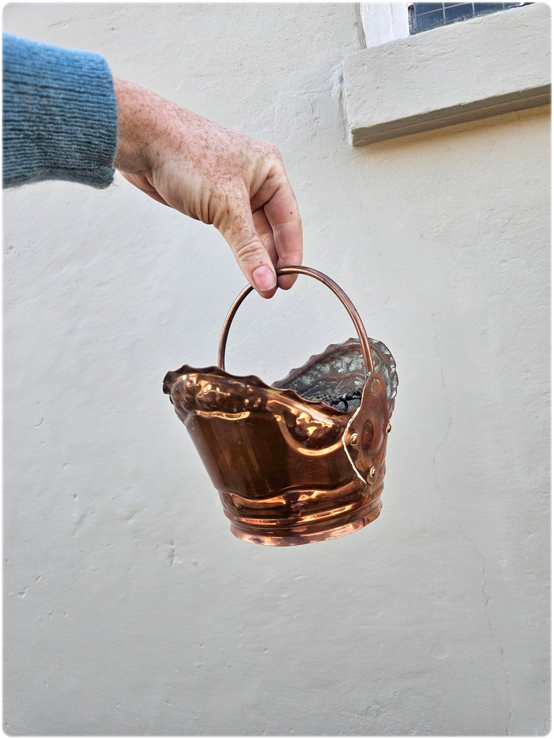 Small copper bucket