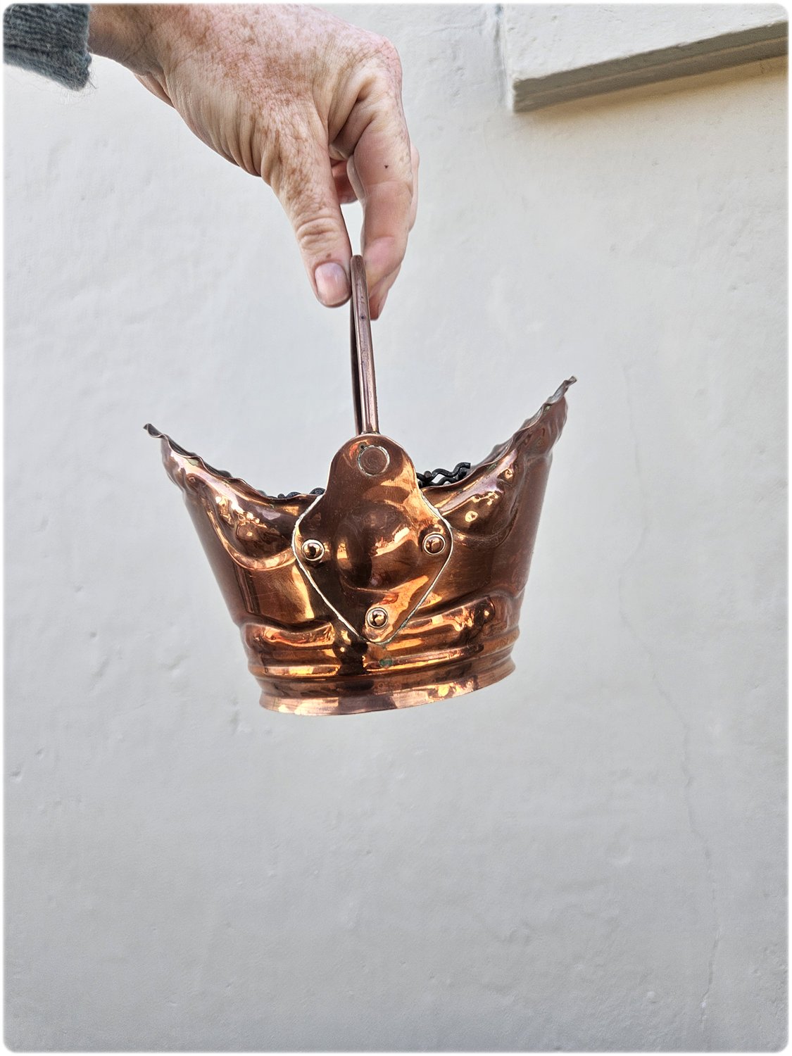 Small copper bucket