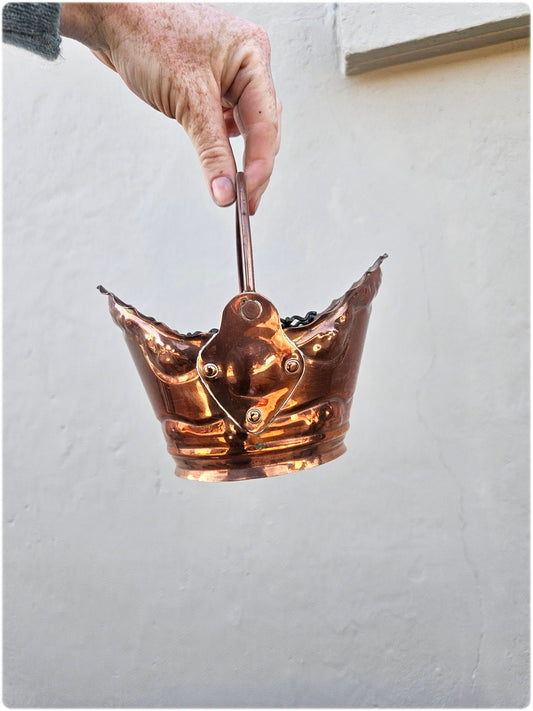 Small copper bucket