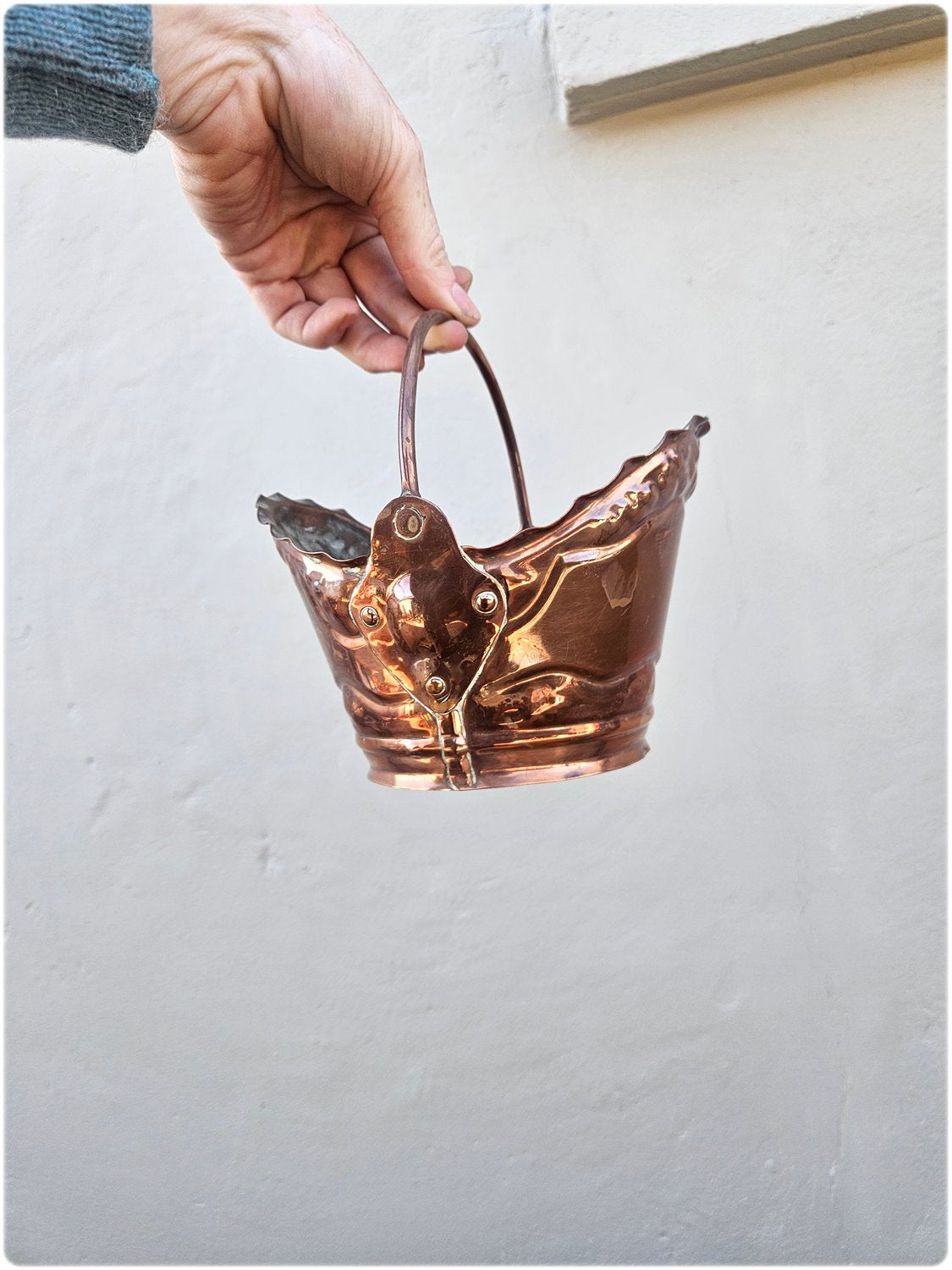 Small copper bucket