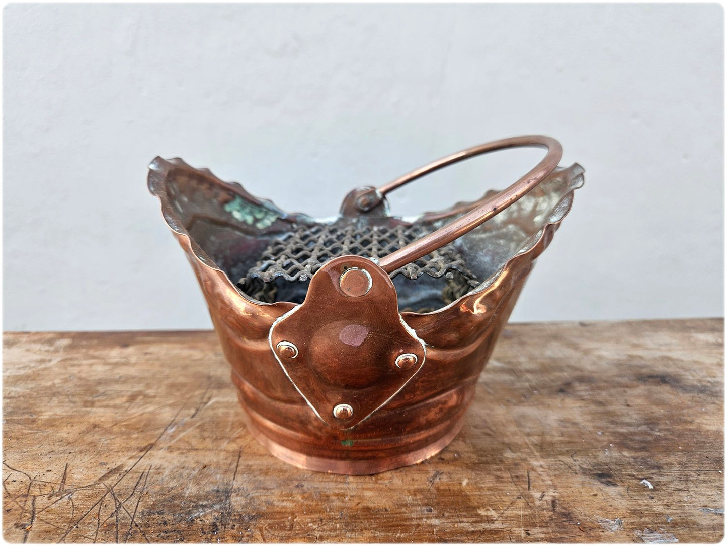 Small copper bucket