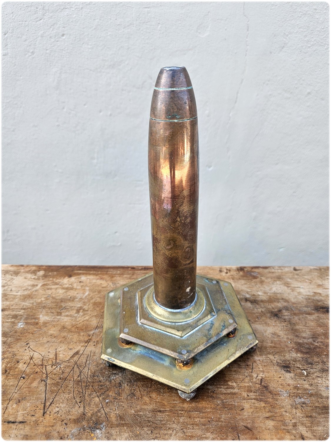 Trench art vase