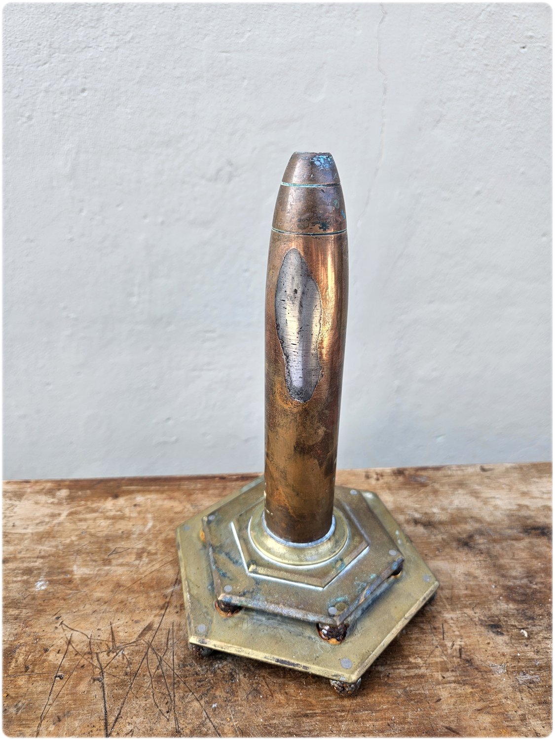 Trench art vase