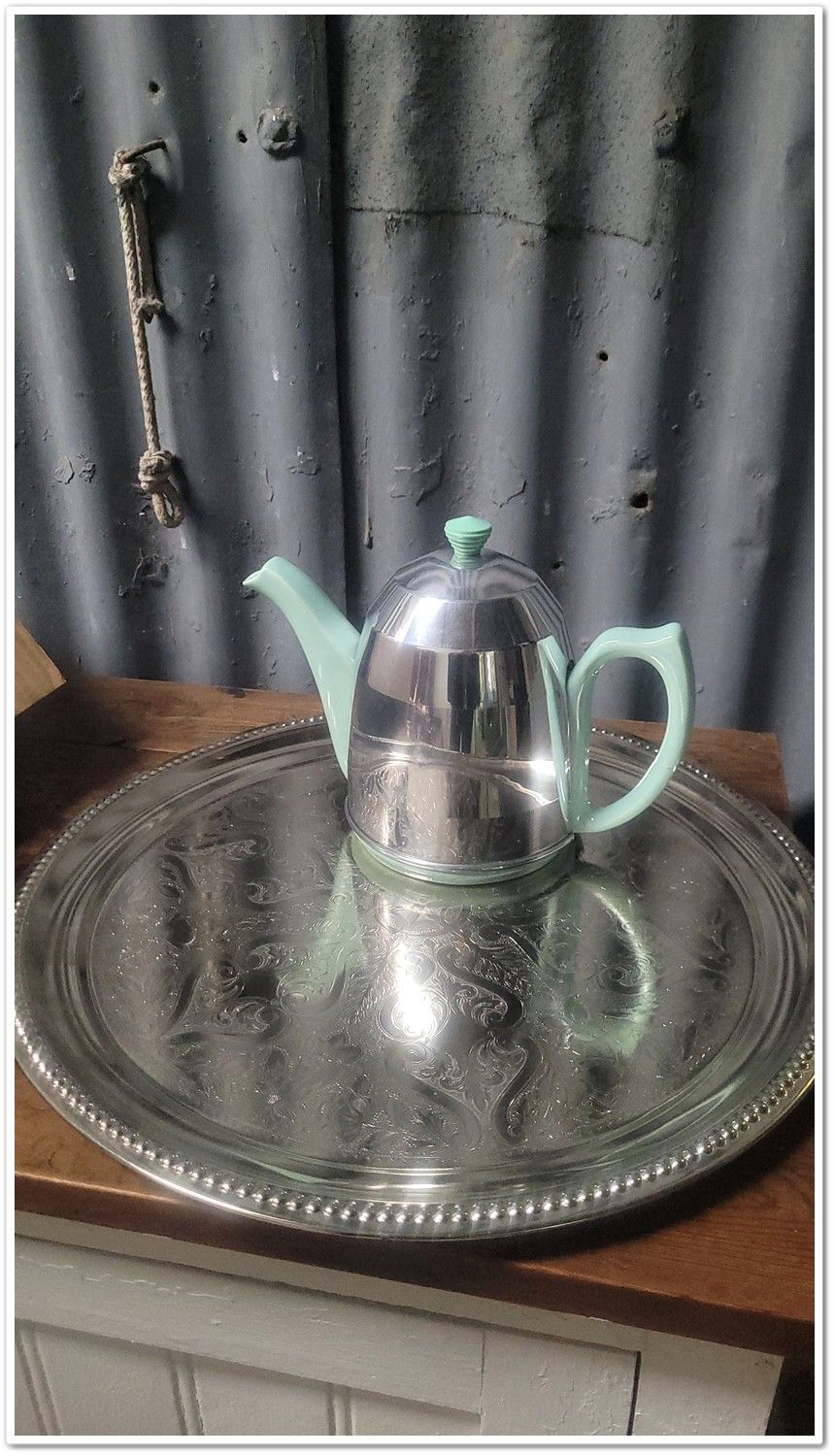 Rare Vintage 1950s Heatmaster Insulated Tea Service Set
