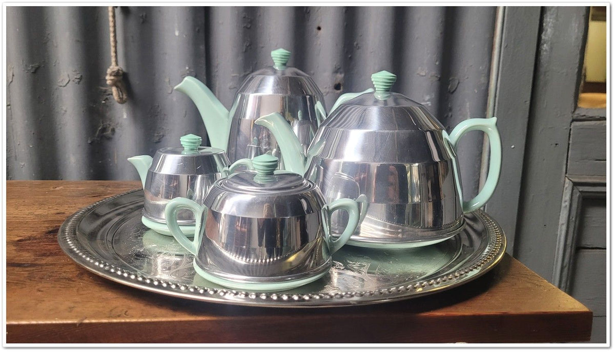 Rare Vintage 1950s Heatmaster Insulated Tea Service Set