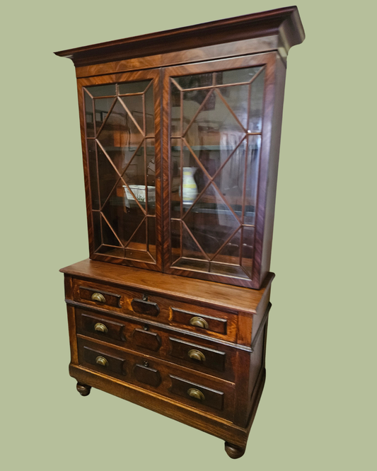 Vintage bookcase cabinet