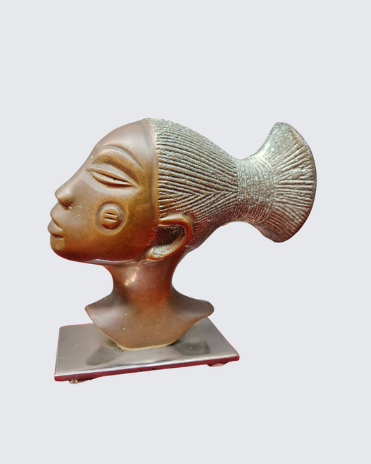 Bronze bust statuette