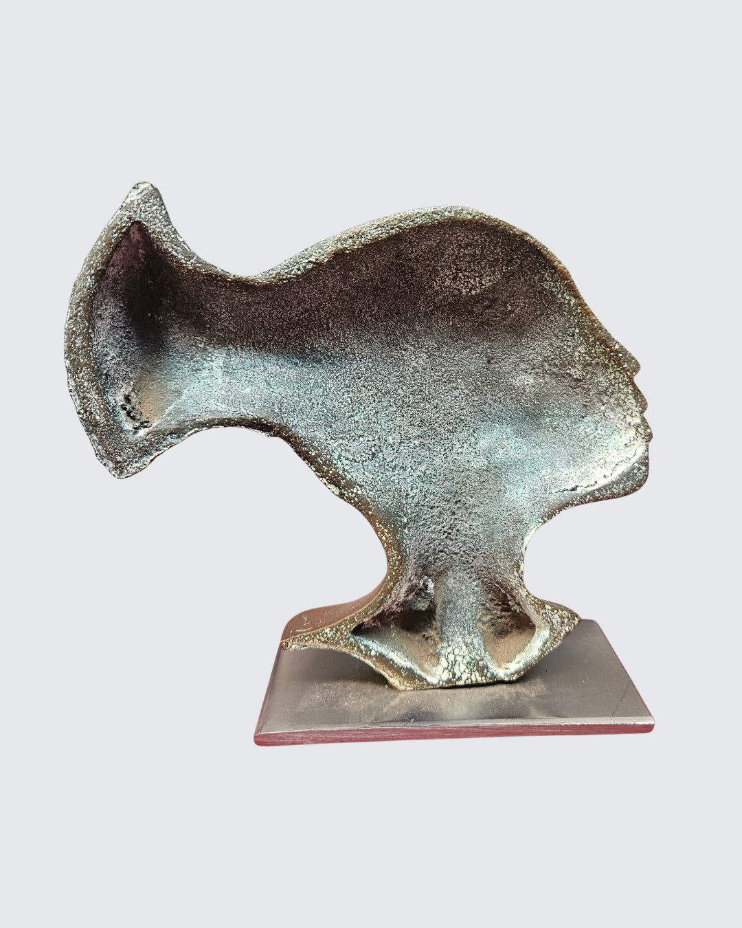Bronze bust statuette