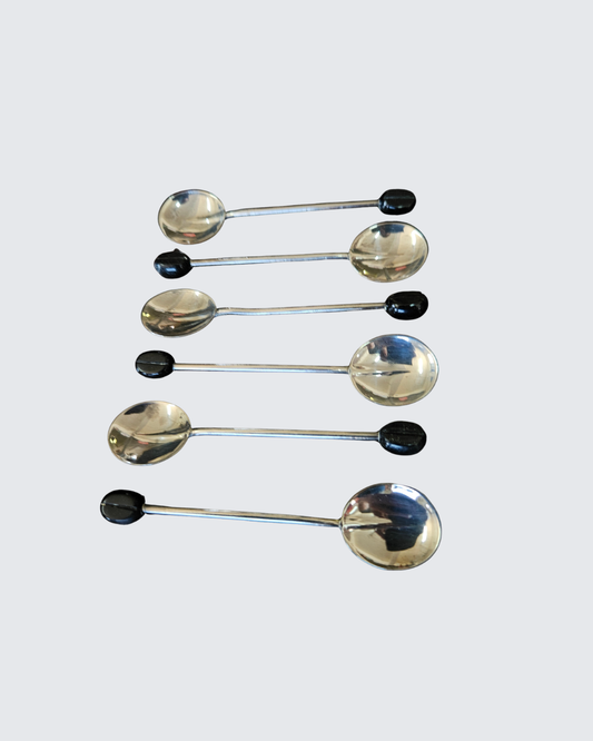 Set of 6 Hallmarked Silver coffee spoons