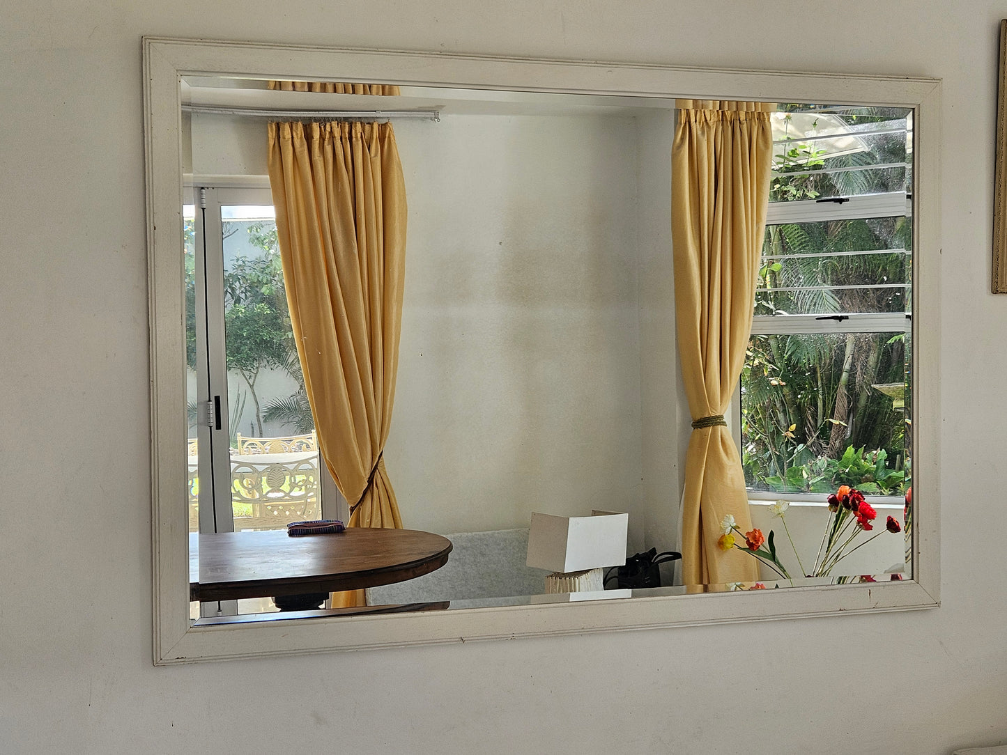 Large beveled mirror