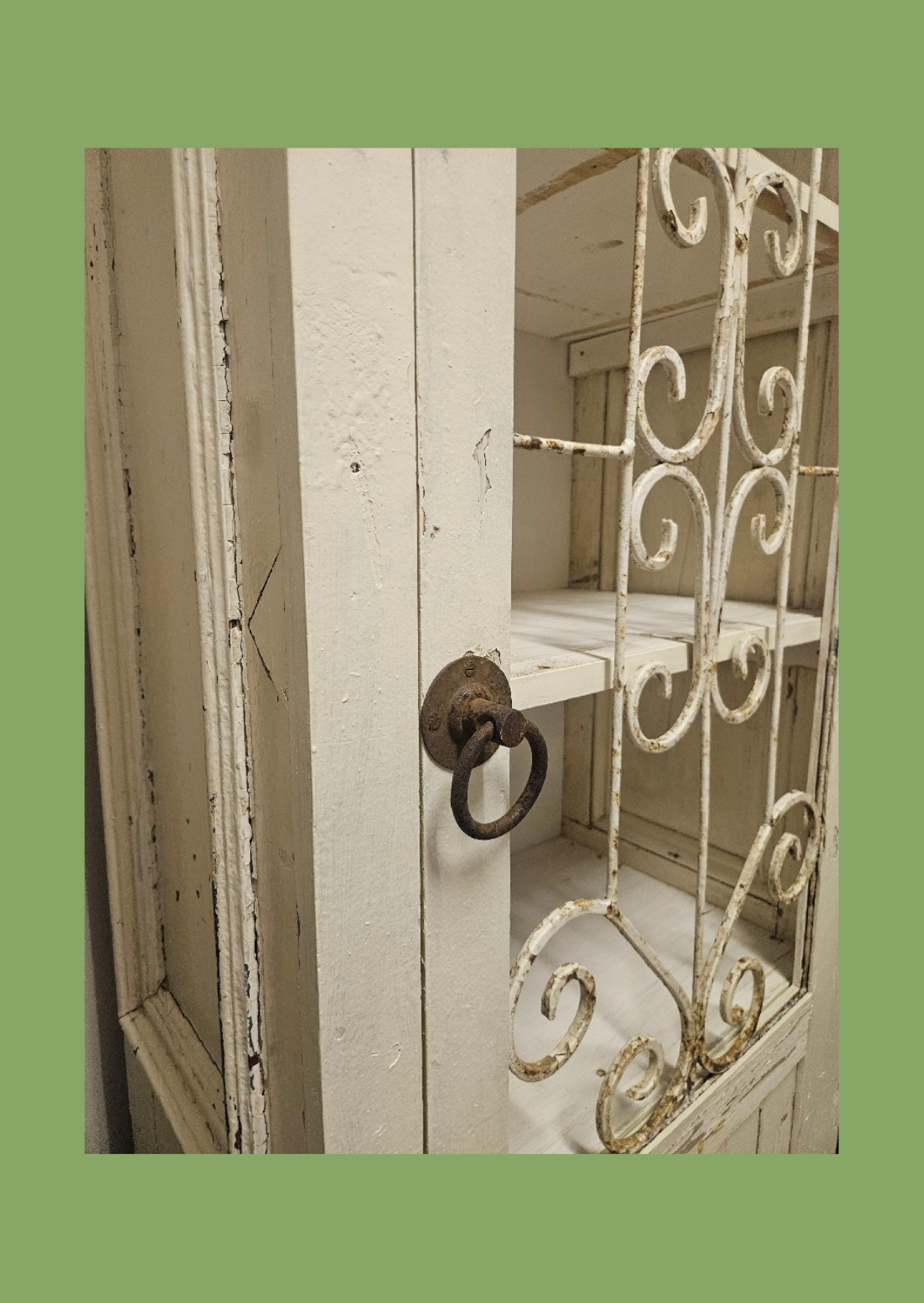 Tall rustic "gin" cupboard