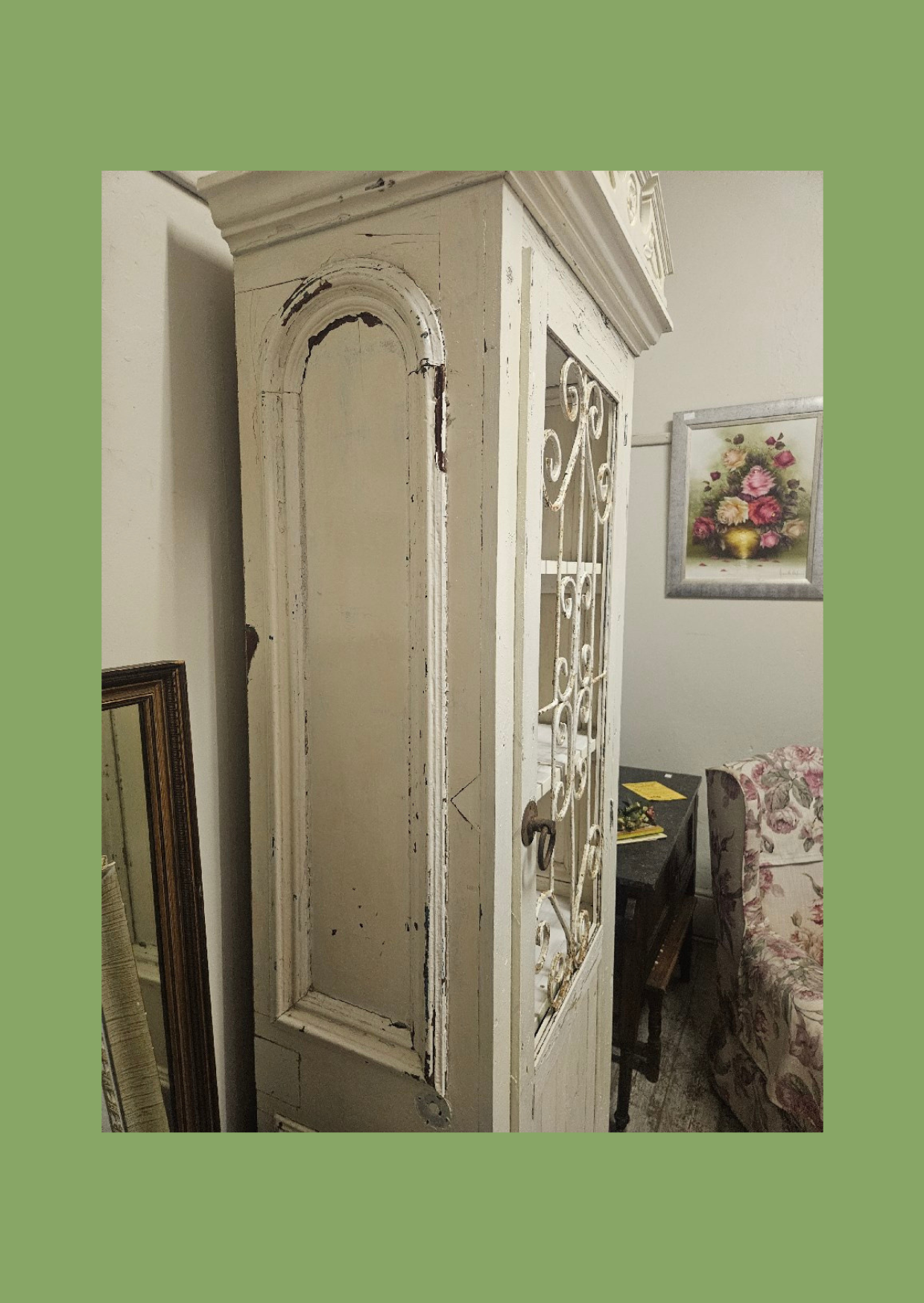 Tall rustic "gin" cupboard