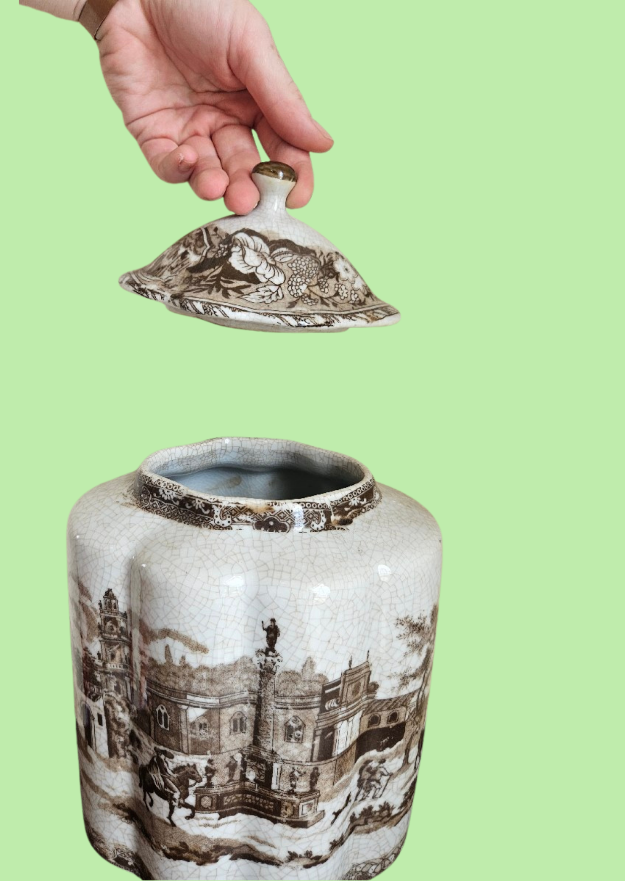 Vintage Victoria ware ironstone ginger jar