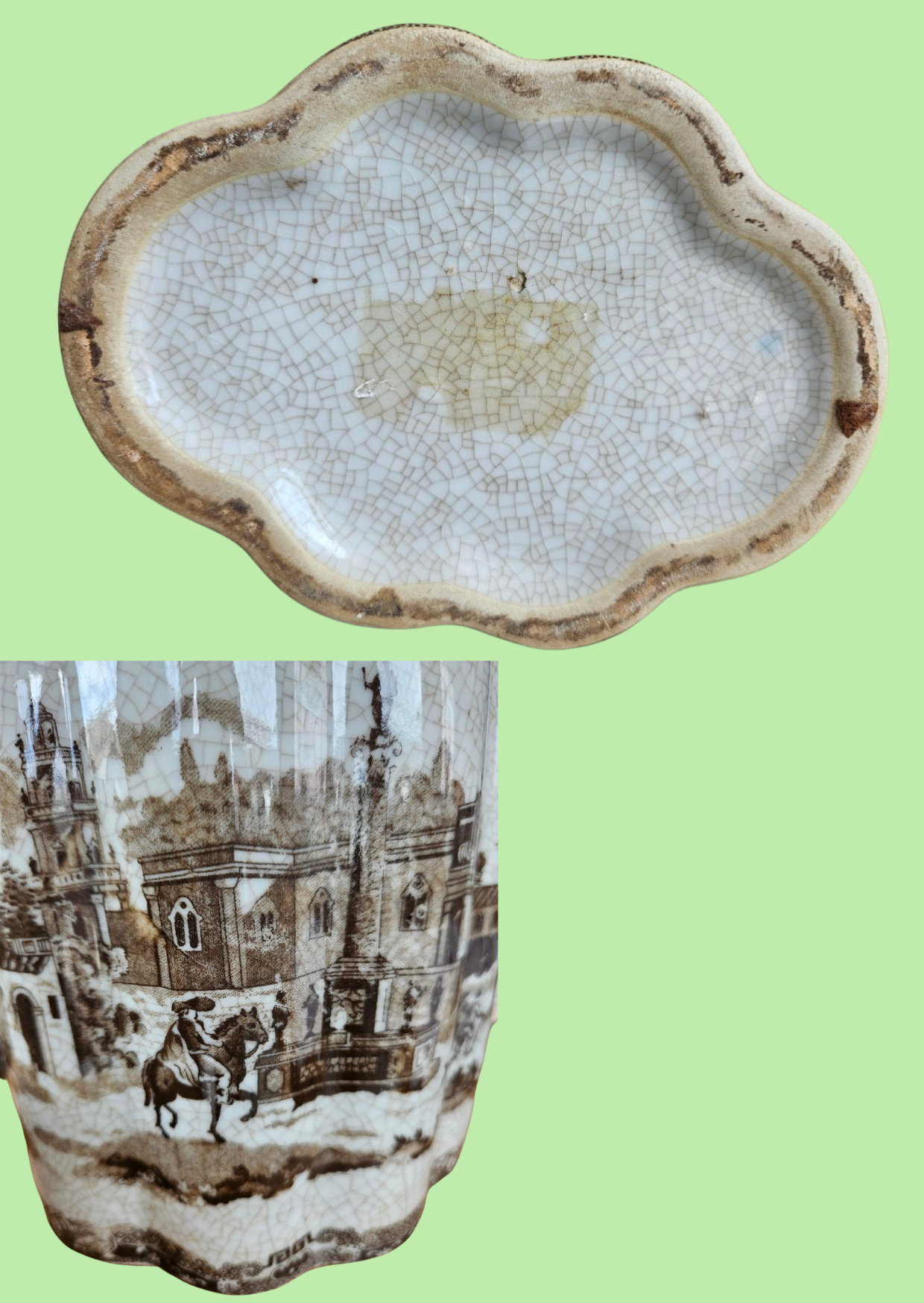 Vintage Victoria ware ironstone ginger jar