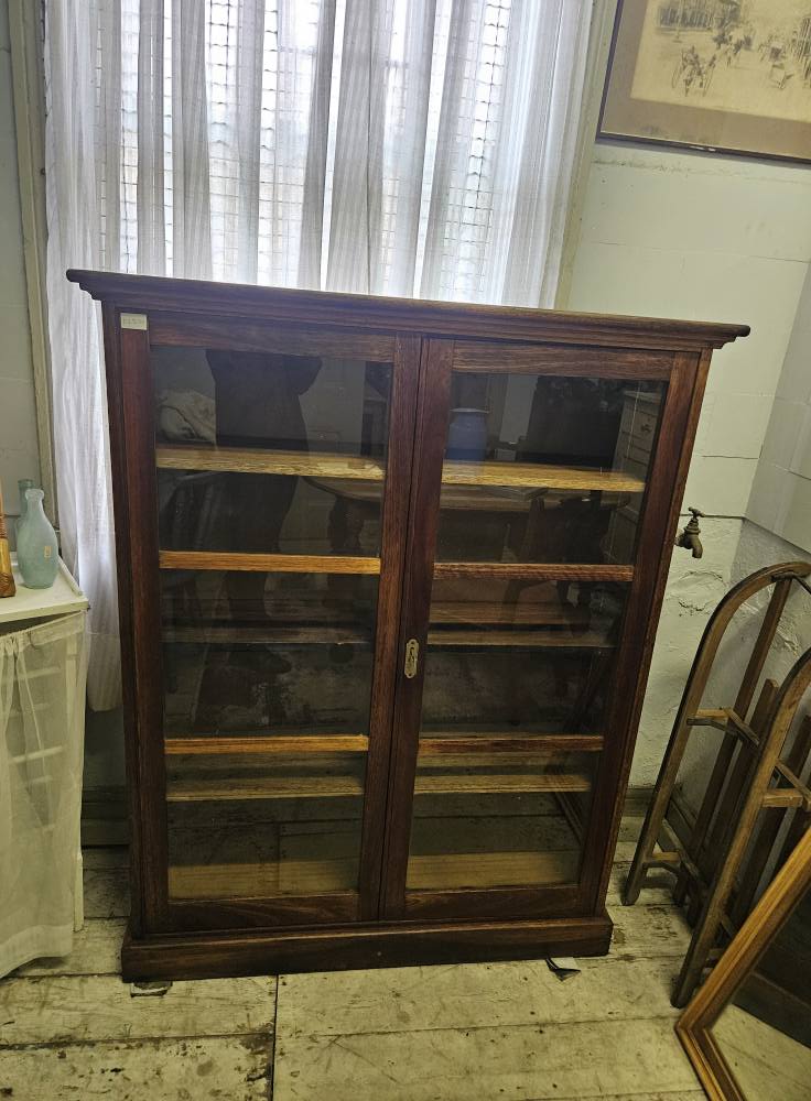 Bookcase with glass doors