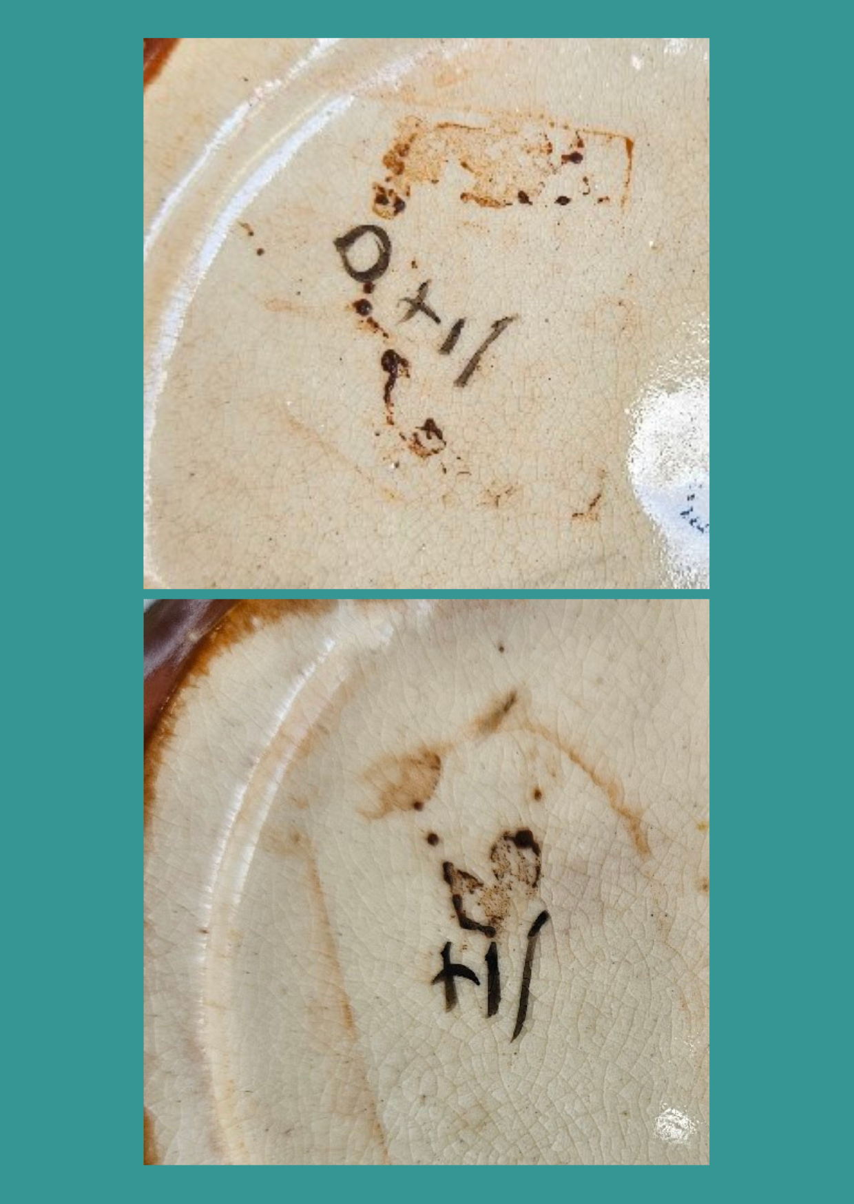 Pair of antique Japanese Satsuma earthenware vases