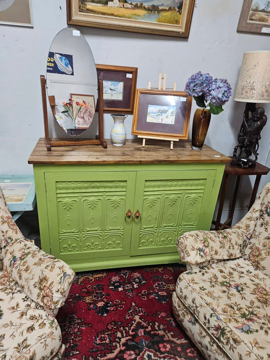 Lime green cabinet