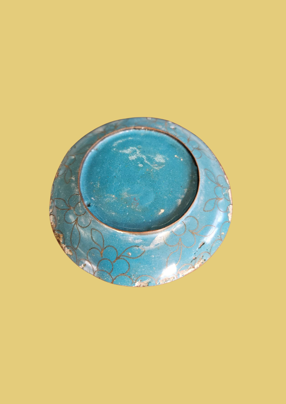 Small cloisonne plate