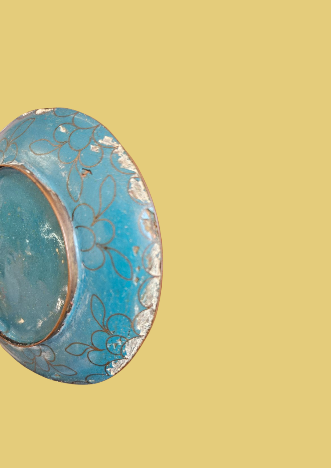 Small cloisonne plate