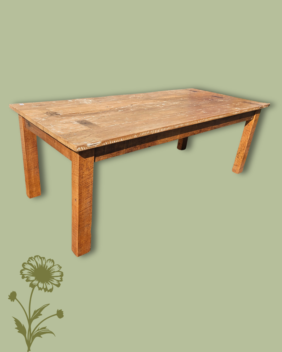 Yellowwood dining table