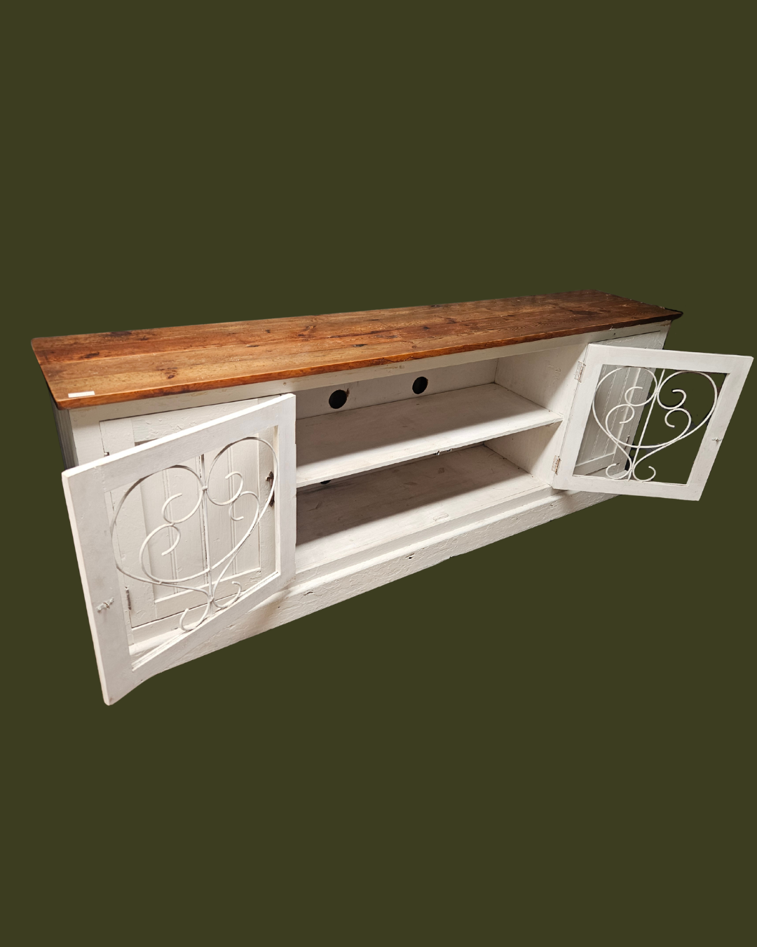 Large rustic TV Unit