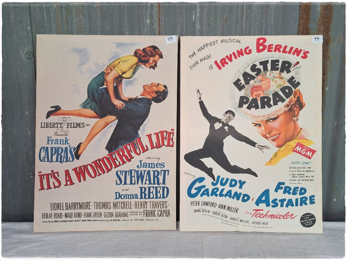 Pair of reproduction movie posters