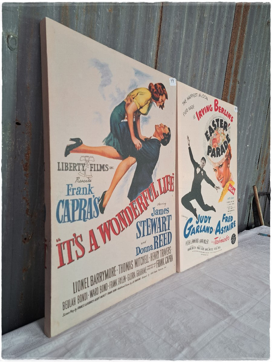 Pair of reproduction movie posters